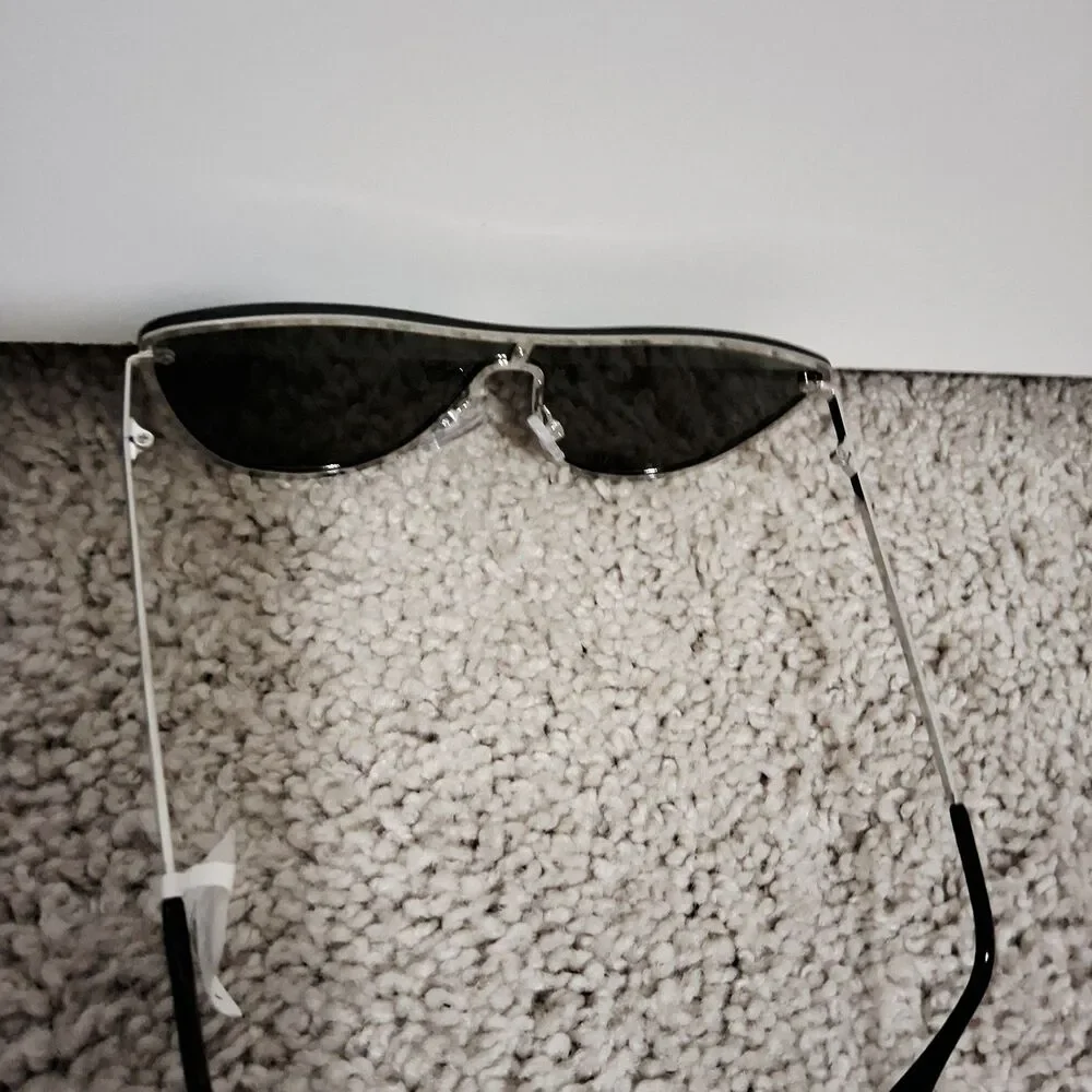 Tahari Women's Rimless Shield 100% UV Protection Sunglasses Dark Lenses NWT